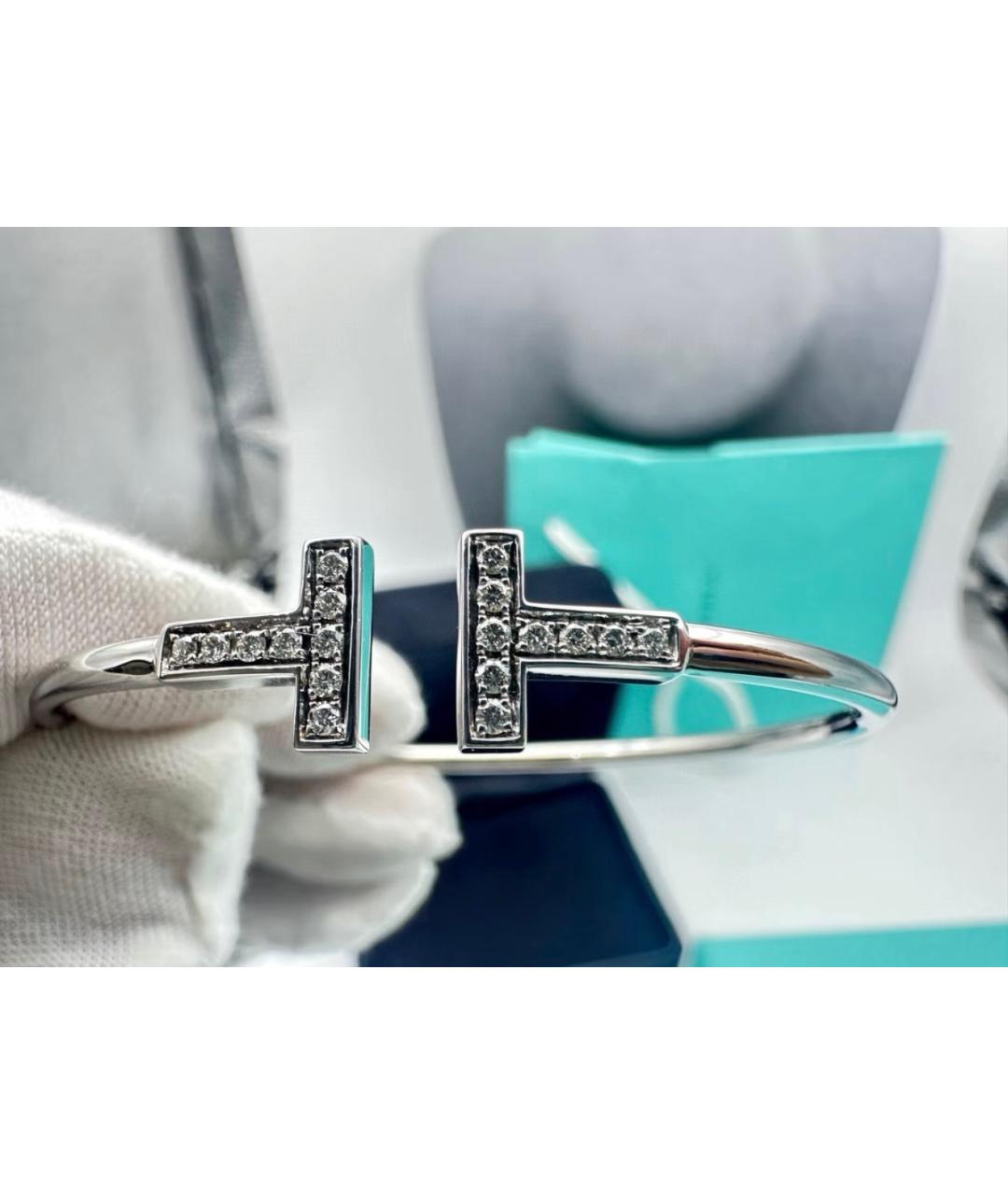 TIFFANY&CO Серебрянный браслет из белого золота, фото 6