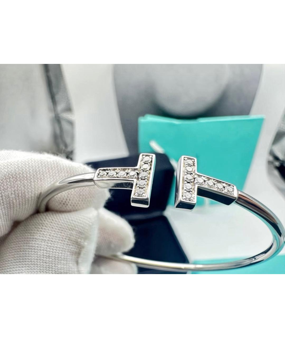 TIFFANY&CO Серебрянный браслет из белого золота, фото 5