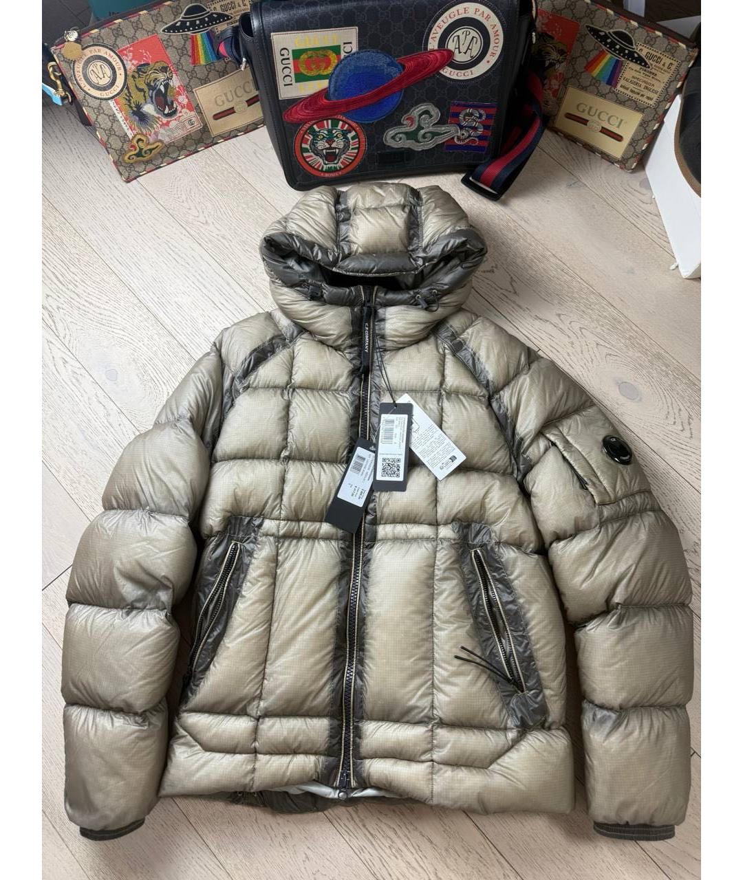 CP COMPANY Бежевый пуховик, фото 8