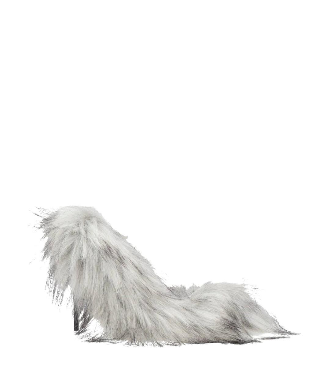 DOLCE&GABBANA Серые текстильные туфли, фото 1