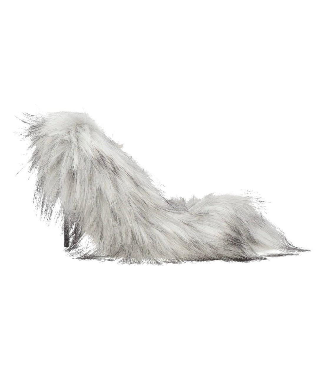 DOLCE&GABBANA Серые текстильные туфли, фото 5