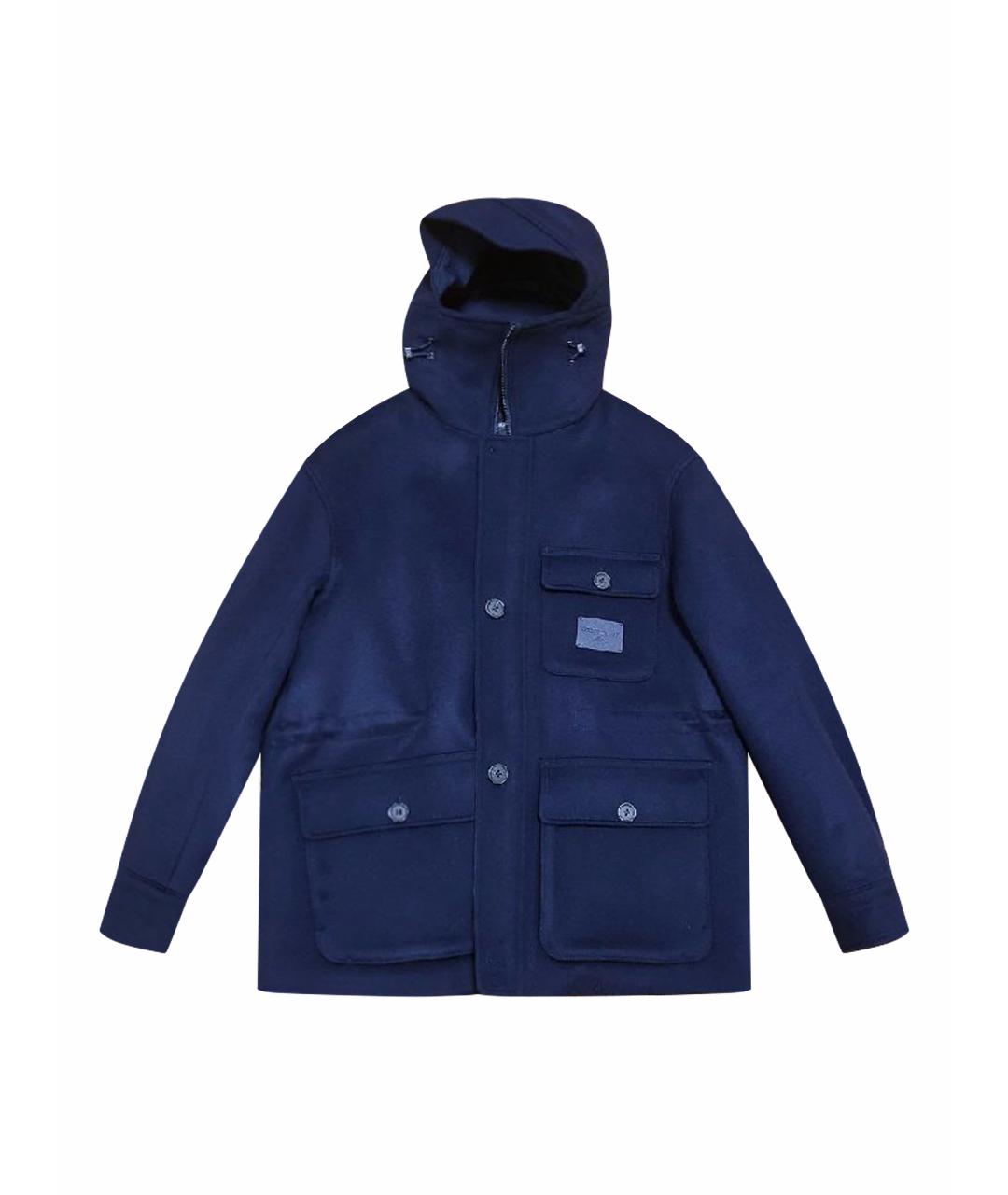 EMPORIO ARMANI Синяя шерстяная куртка, фото 1