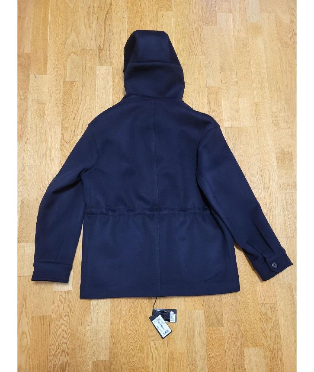 EMPORIO ARMANI Синяя шерстяная куртка, фото 2