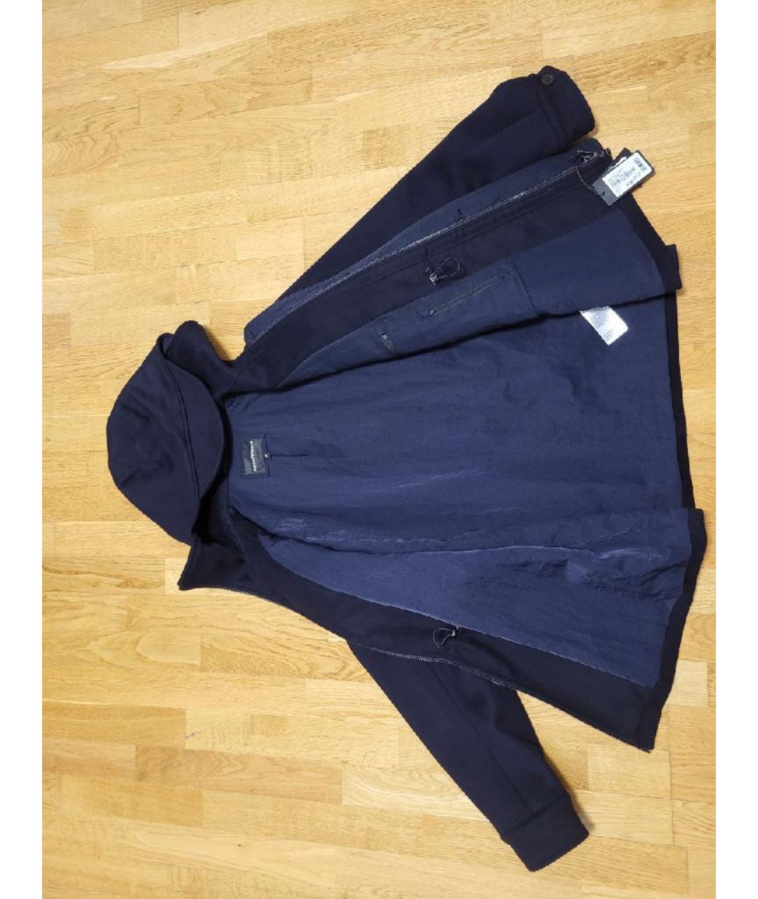 EMPORIO ARMANI Синяя шерстяная куртка, фото 5