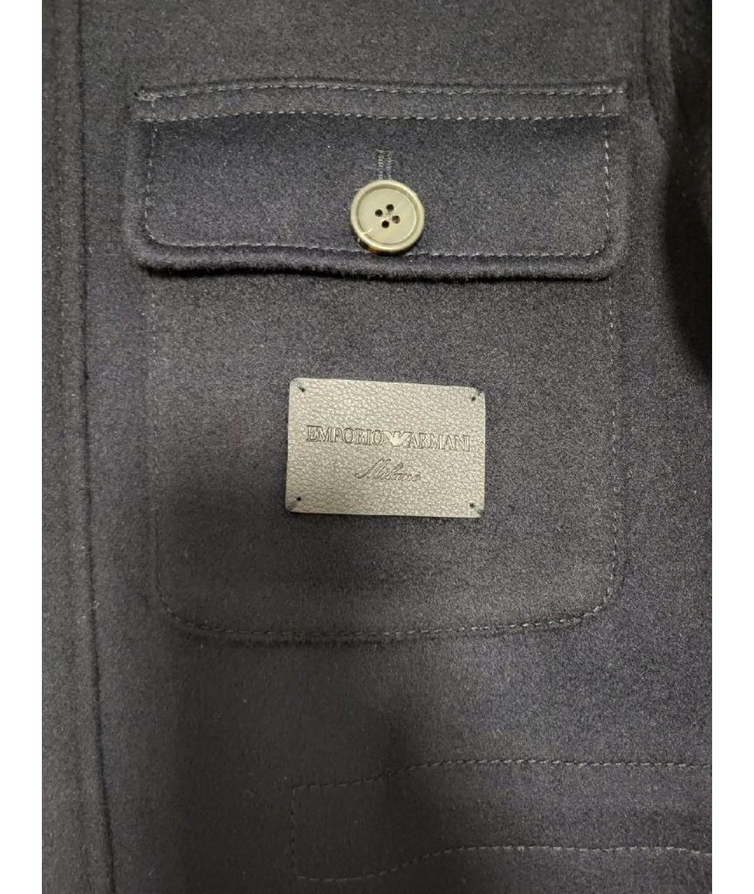 EMPORIO ARMANI Синяя шерстяная куртка, фото 4