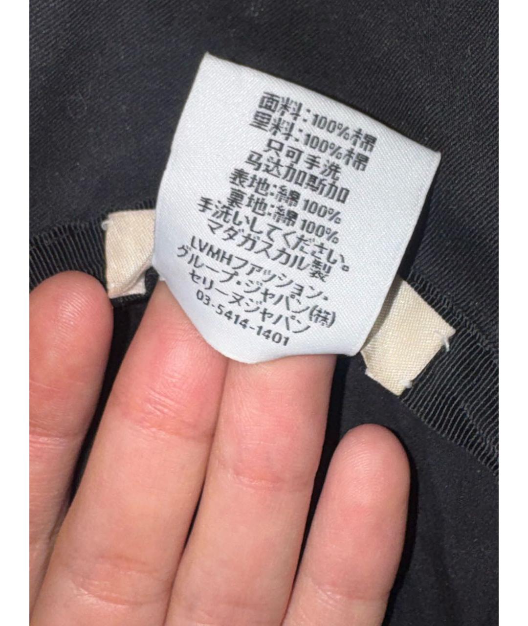 CELINE Черная хлопковая панама, фото 5