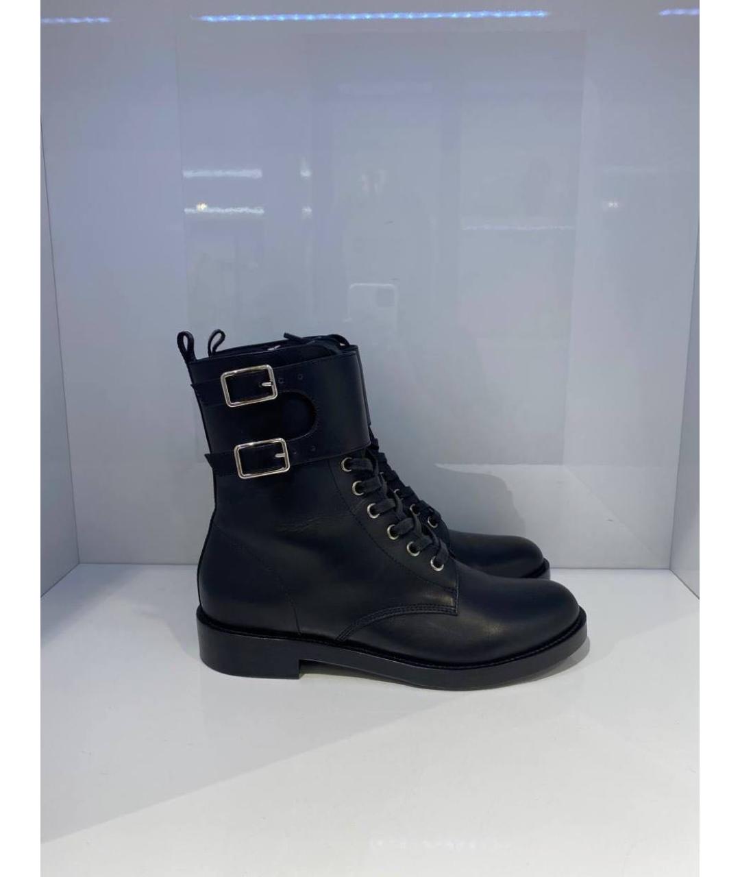 GIANVITO ROSSI Черные кожаные ботинки, фото 4