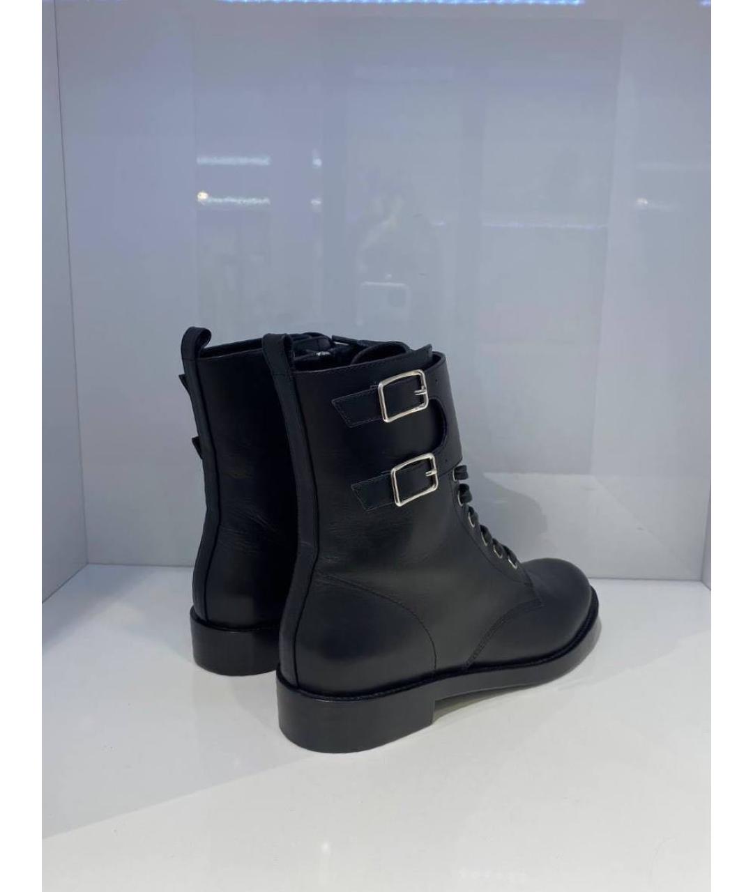 GIANVITO ROSSI Черные кожаные ботинки, фото 3