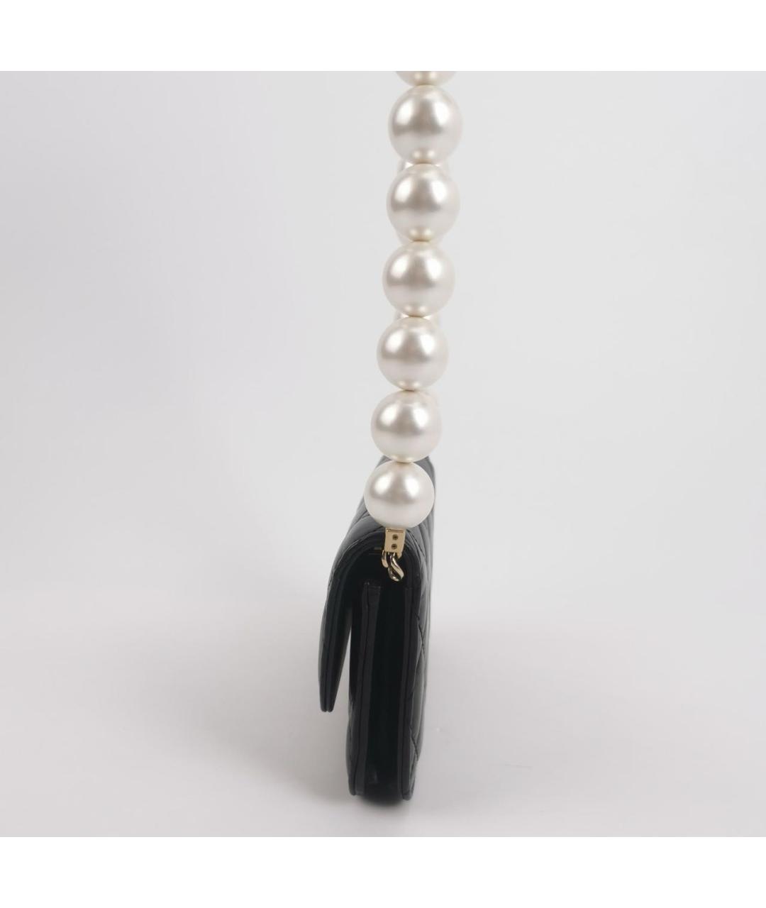 CHANEL Черная кожаная сумка с короткими ручками, фото 2