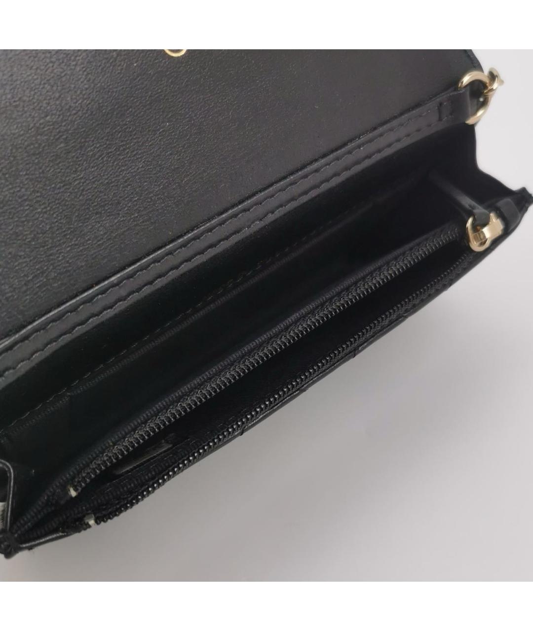 CHANEL Черная кожаная сумка с короткими ручками, фото 6