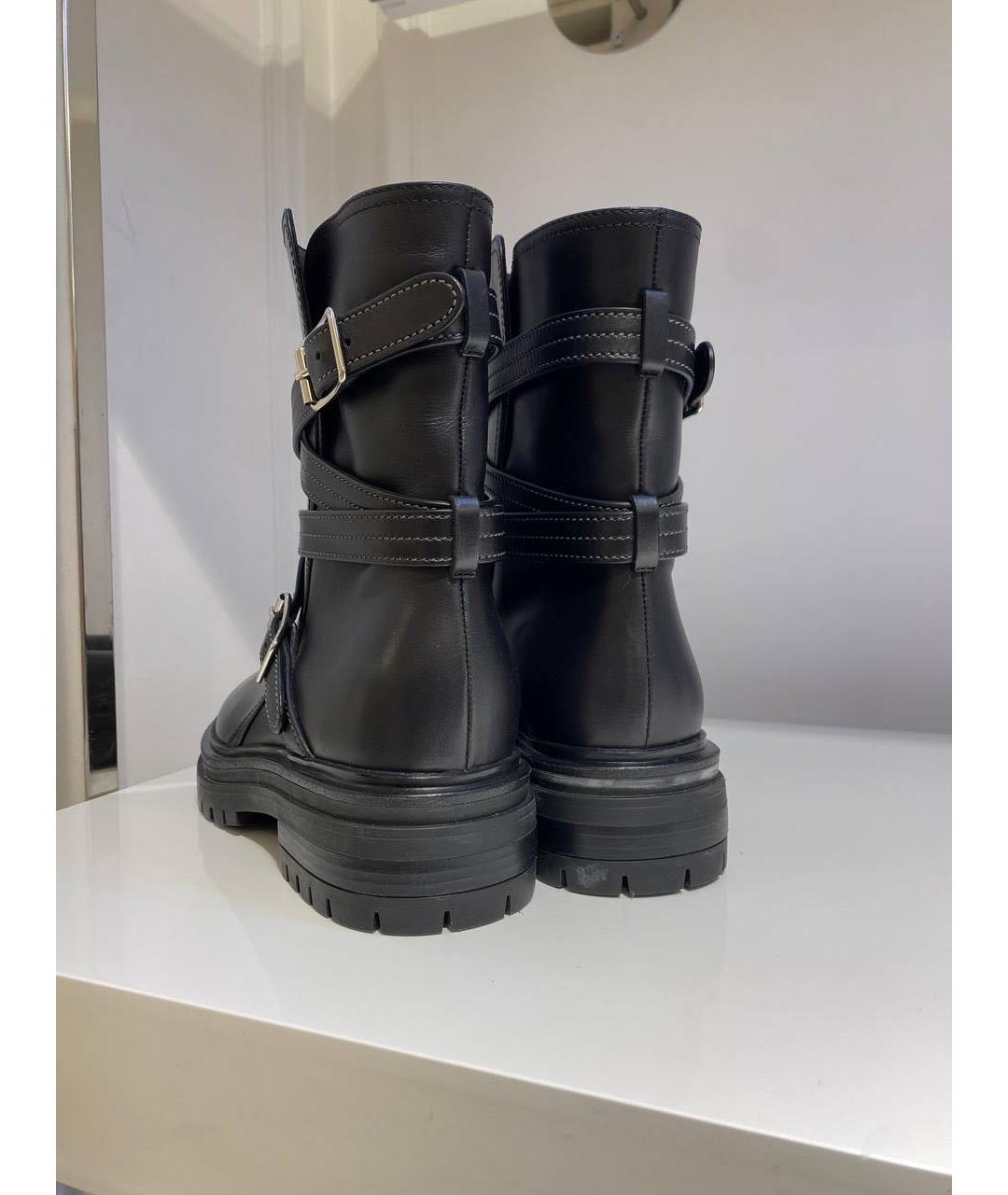 GIANVITO ROSSI Черные кожаные ботинки, фото 3