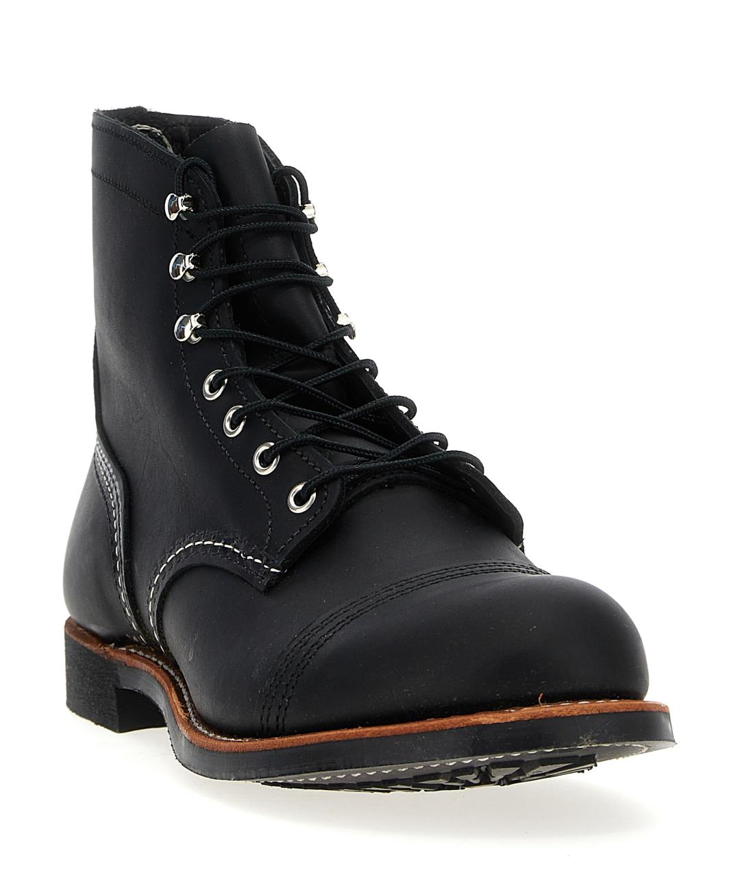 RED WING Черные кожаные высокие ботинки, фото 2