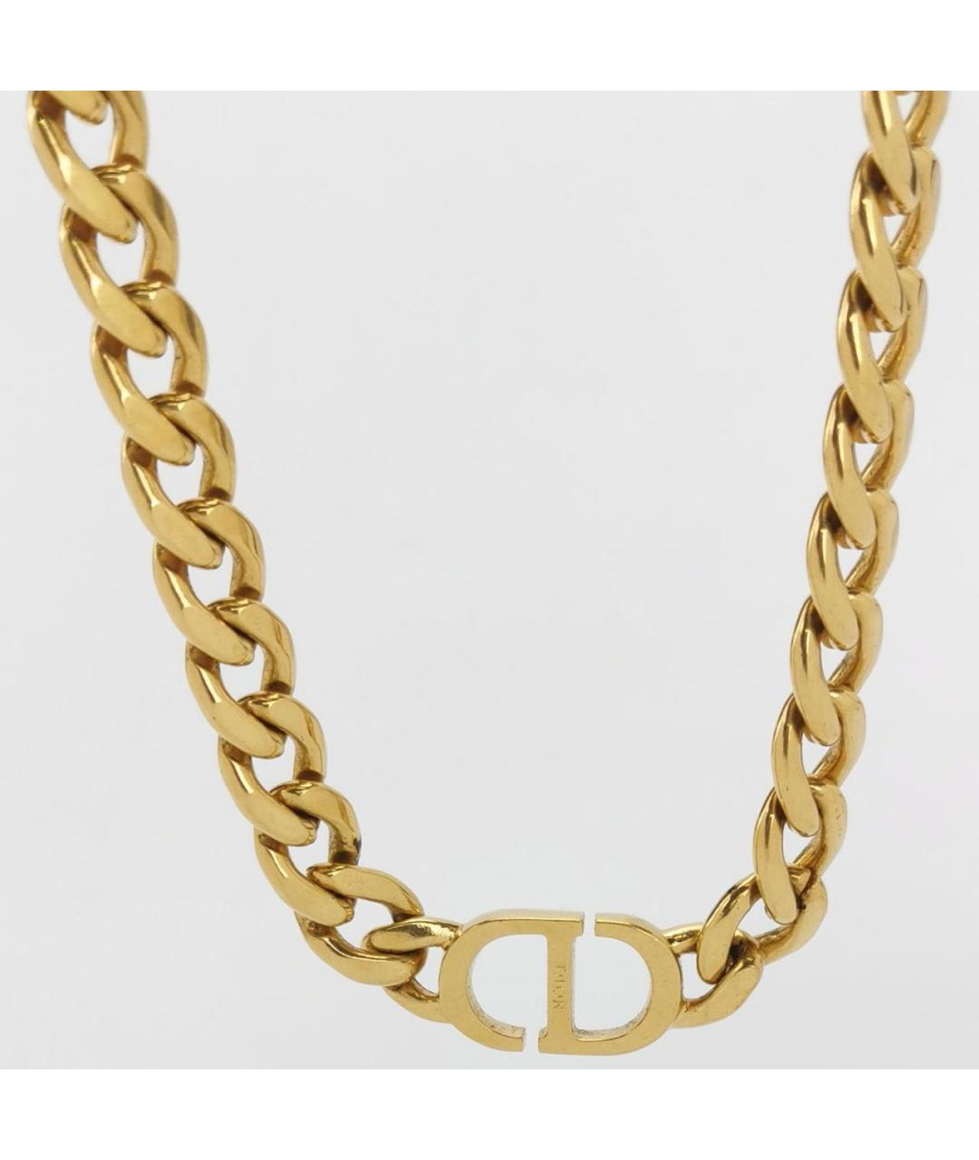 CHRISTIAN DIOR Золотой металлический кулон, фото 3