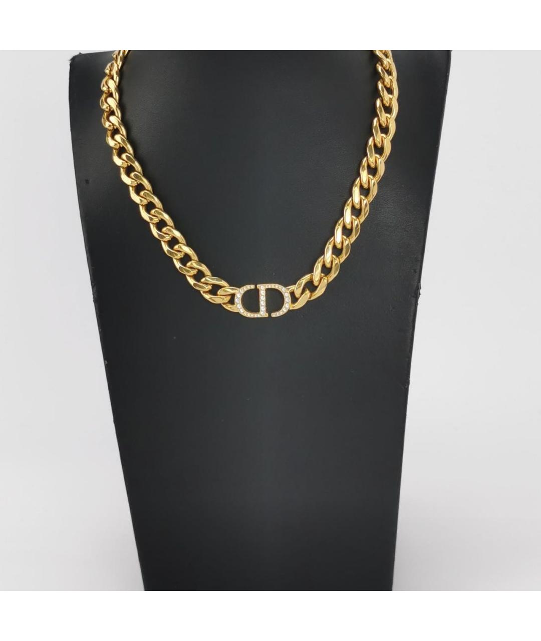 CHRISTIAN DIOR Золотой металлический кулон, фото 2