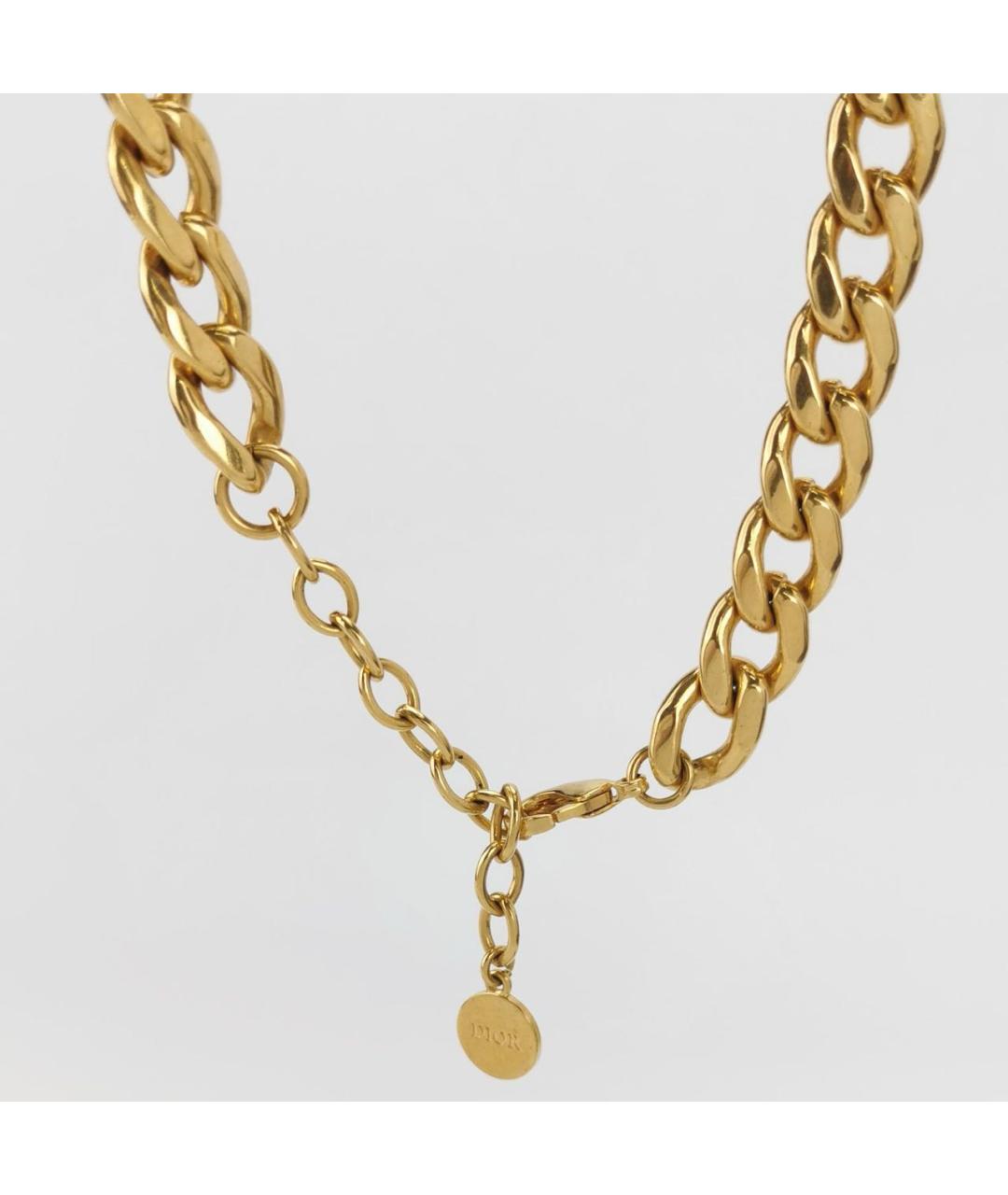 CHRISTIAN DIOR Золотой металлический кулон, фото 4