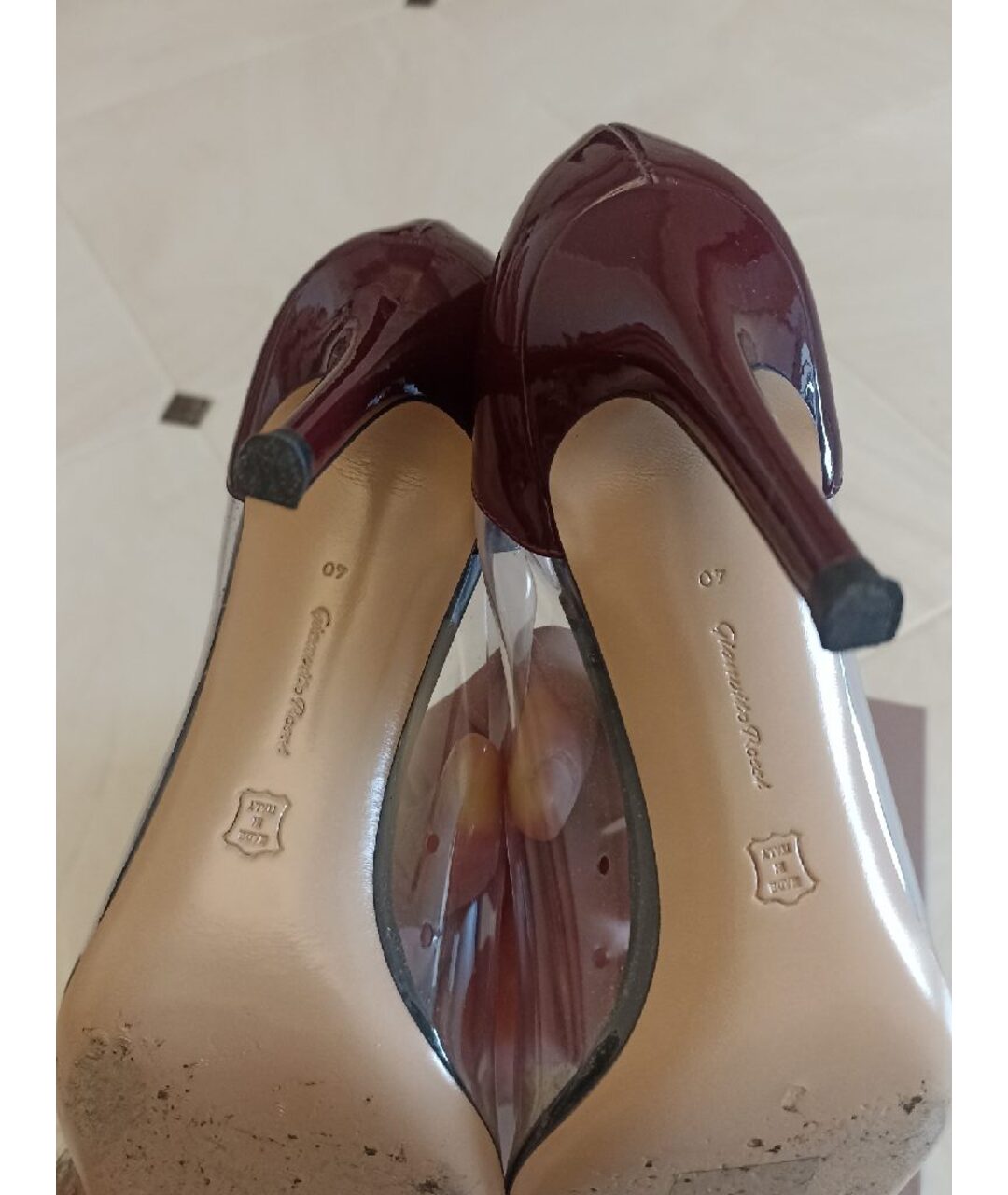 GIANVITO ROSSI Черные туфли из лакированной кожи, фото 6