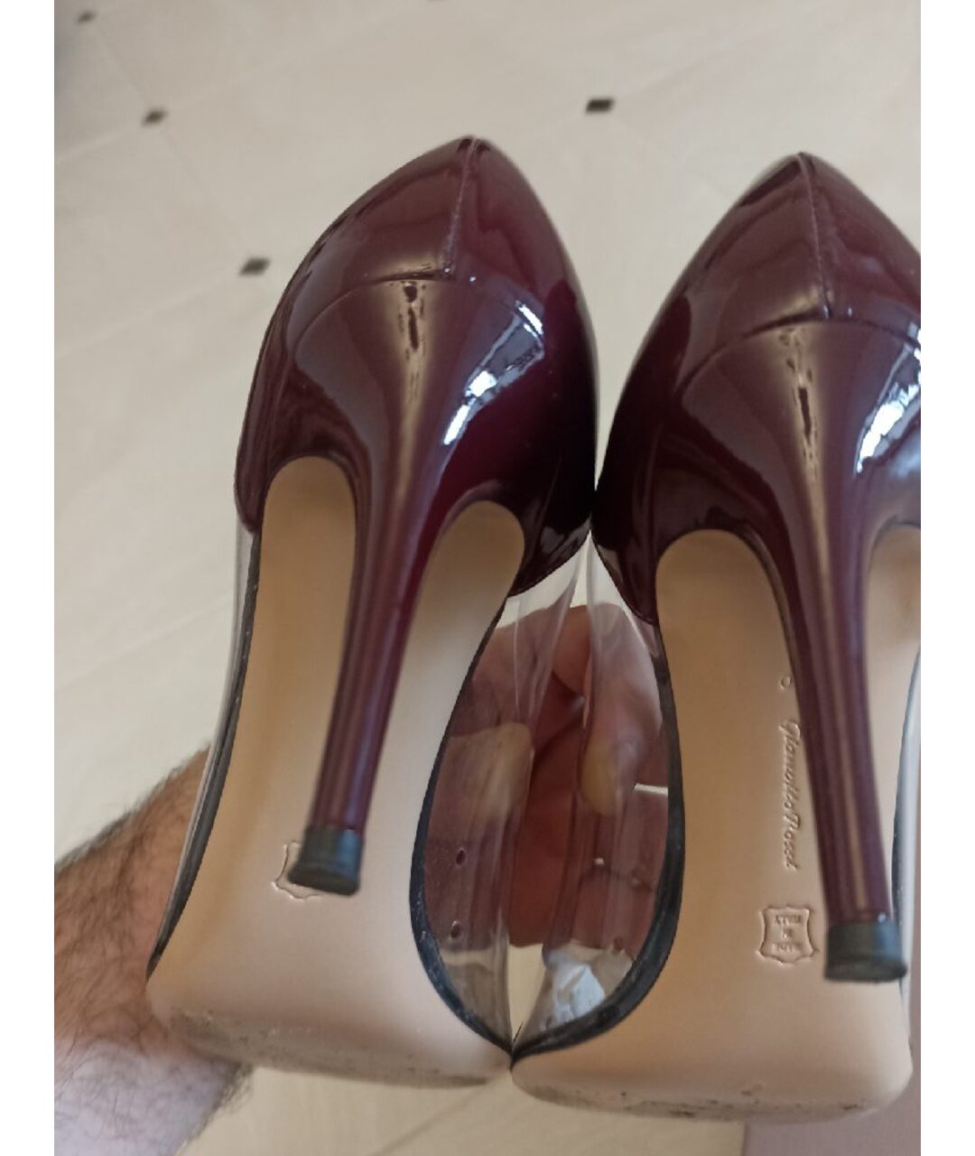 GIANVITO ROSSI Черные туфли из лакированной кожи, фото 5