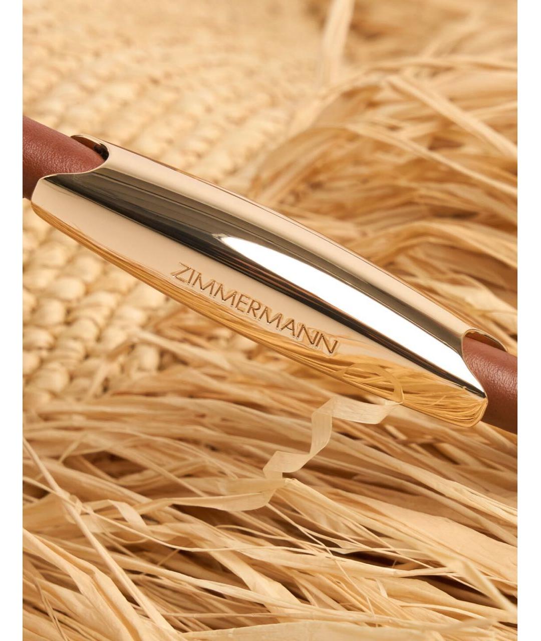 ZIMMERMANN Бежевая пелетеная пляжная сумка, фото 4