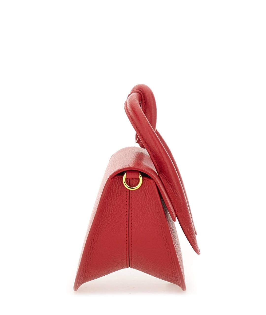 YUZEFI Красная кожаная сумка через плечо, фото 5