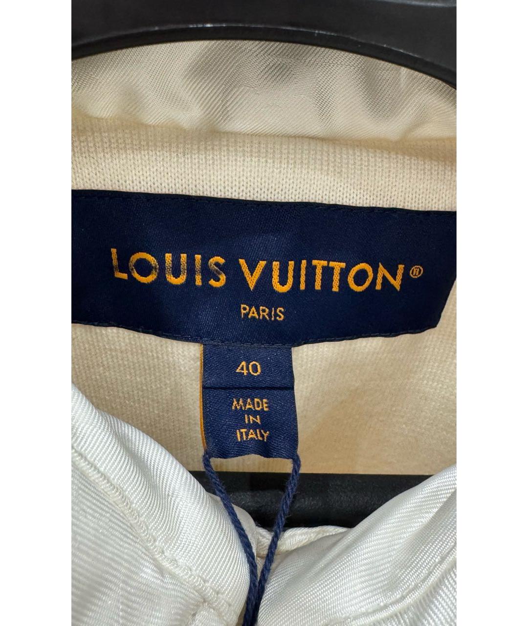 LOUIS VUITTON Белый полиэстеровый пуховик, фото 5