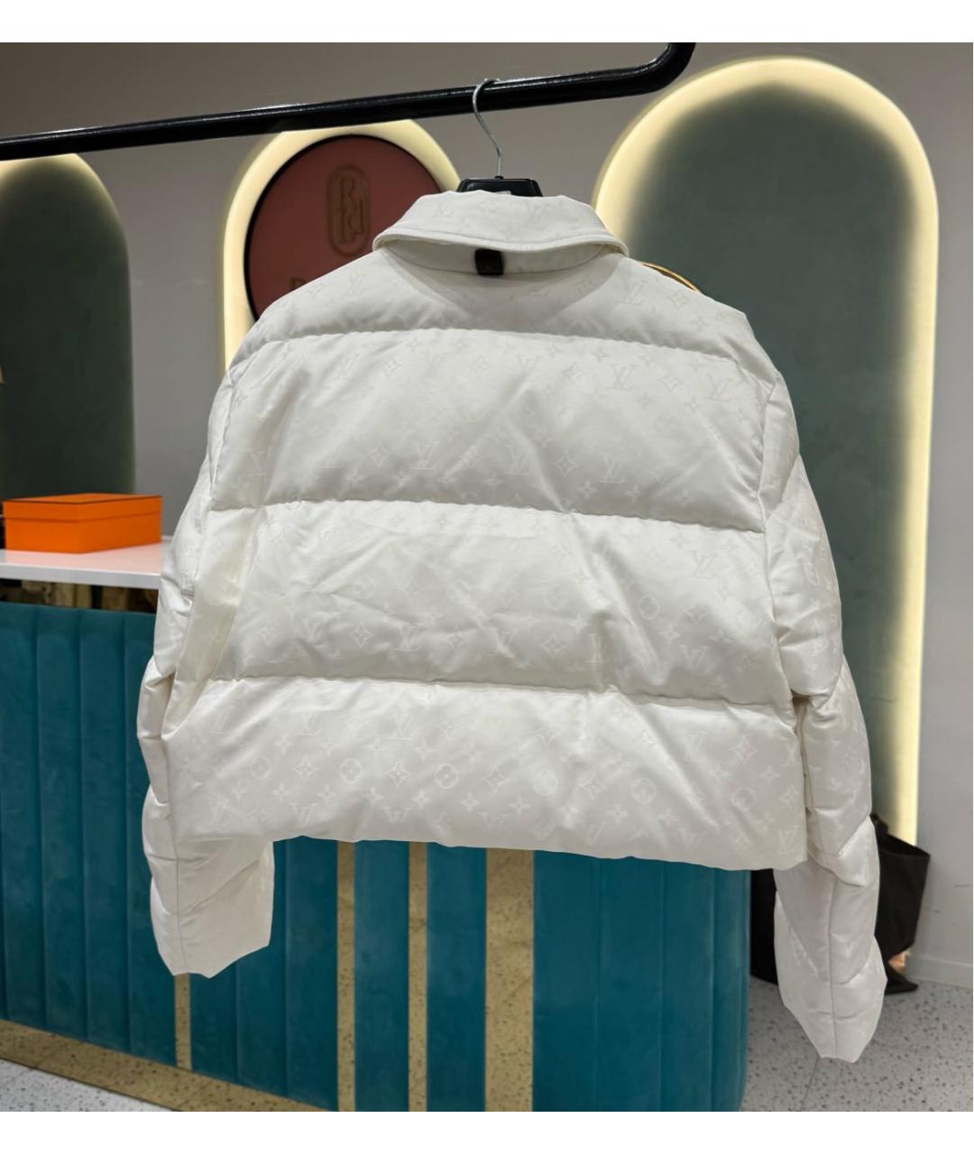 LOUIS VUITTON Белый полиэстеровый пуховик, фото 3