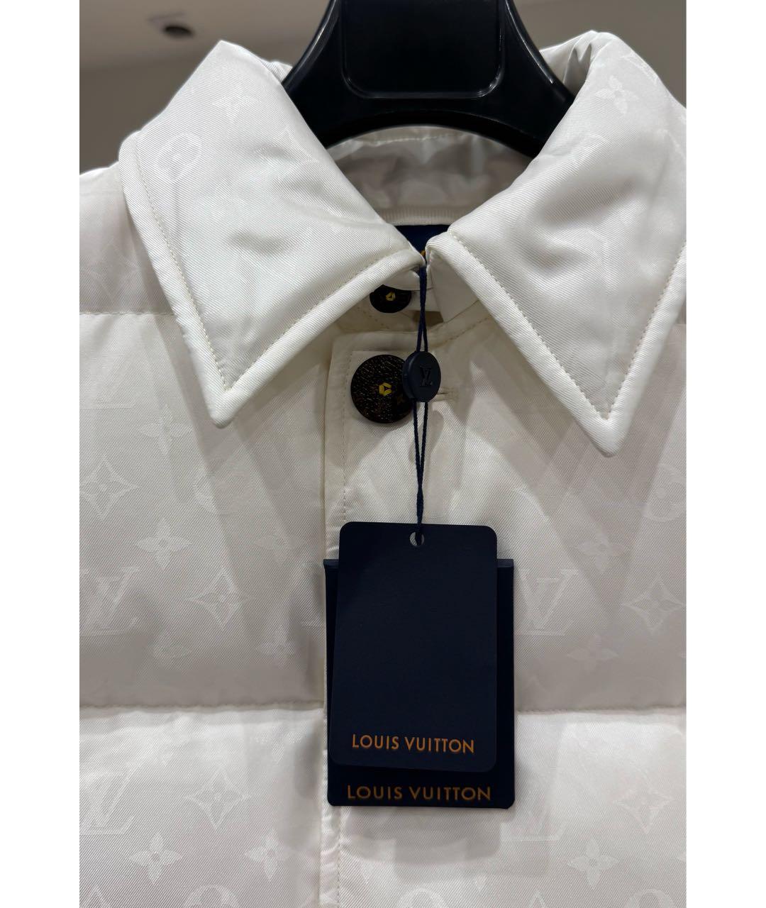 LOUIS VUITTON Белый полиэстеровый пуховик, фото 2