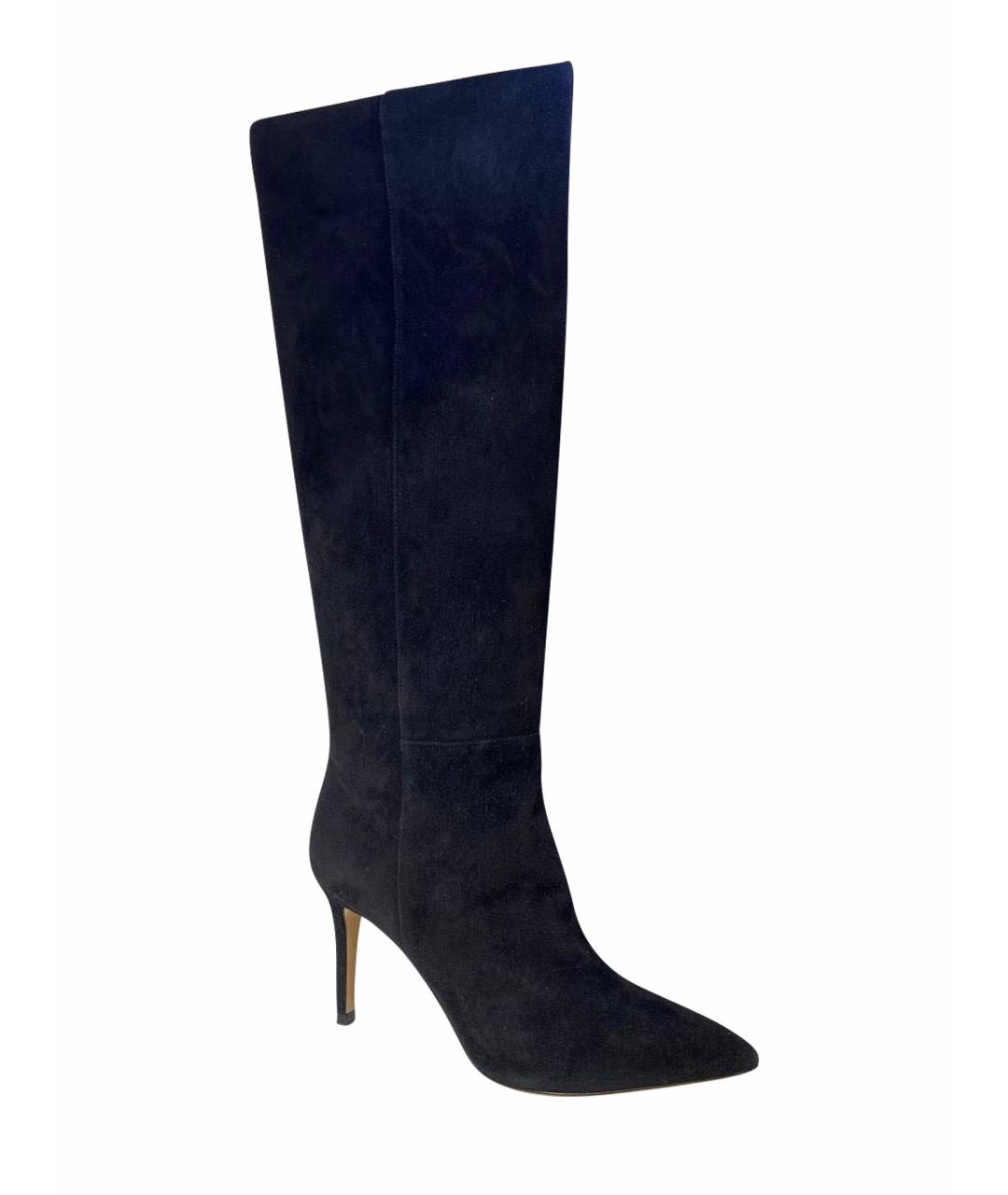 GIANVITO ROSSI Черные замшевые сапоги, фото 1