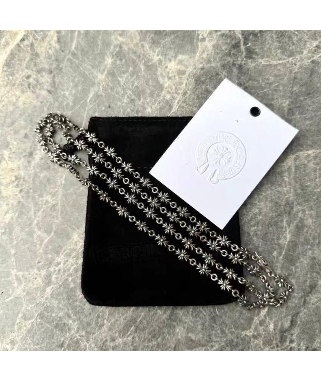 CHROME HEARTS Антрацитовое серебряное колье, фото 3