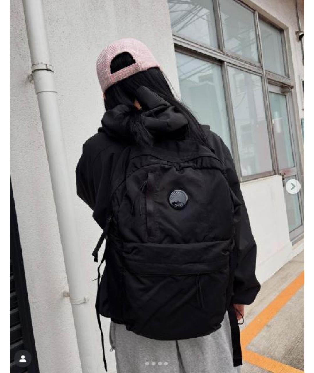 CP COMPANY Черный тканевый рюкзак, фото 3