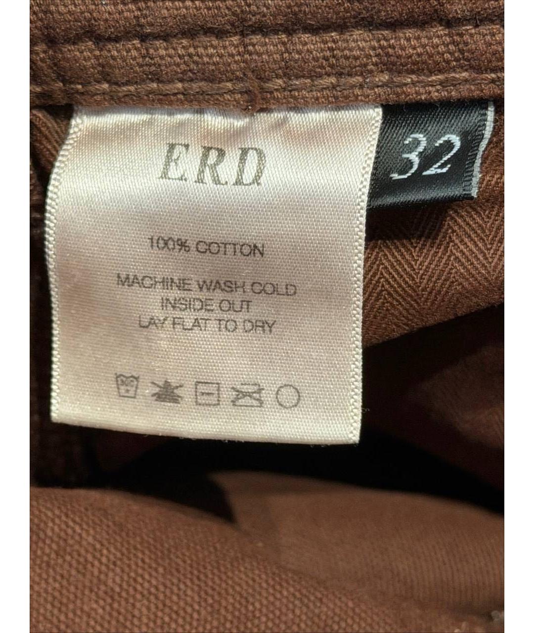 Enfants Riches Déprimés Коричневые хлопковые прямые джинсы, фото 7