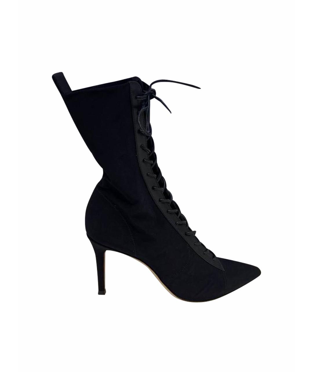 GIANVITO ROSSI Черные замшевые сапоги, фото 1