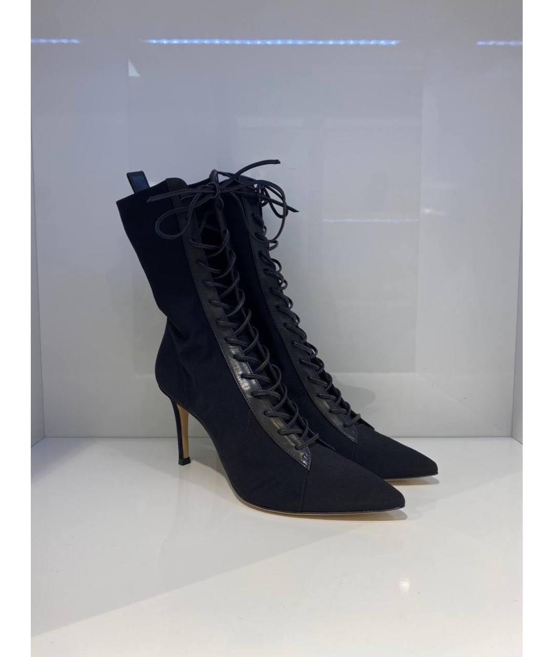 GIANVITO ROSSI Черные замшевые сапоги, фото 2