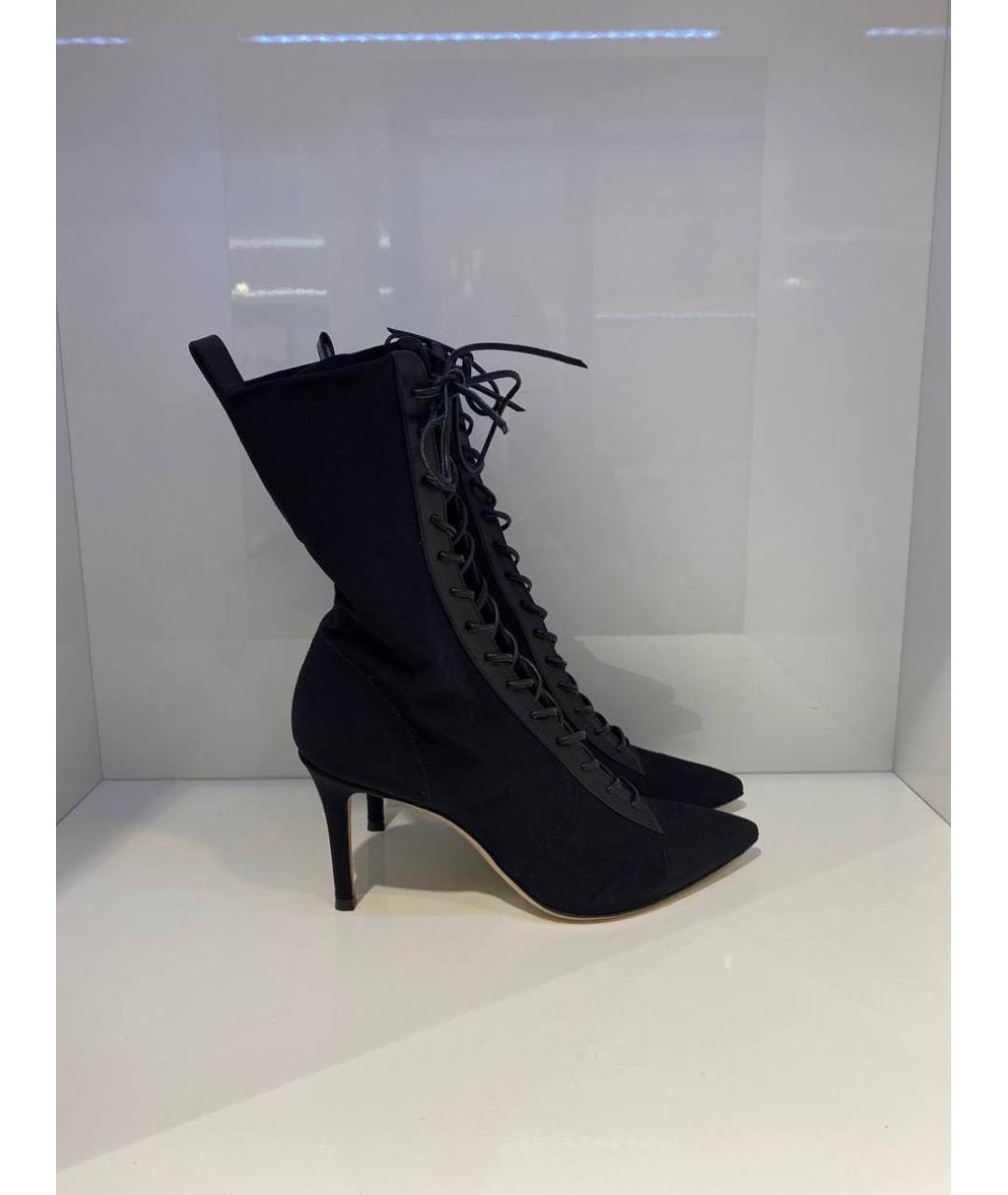 GIANVITO ROSSI Черные замшевые сапоги, фото 4