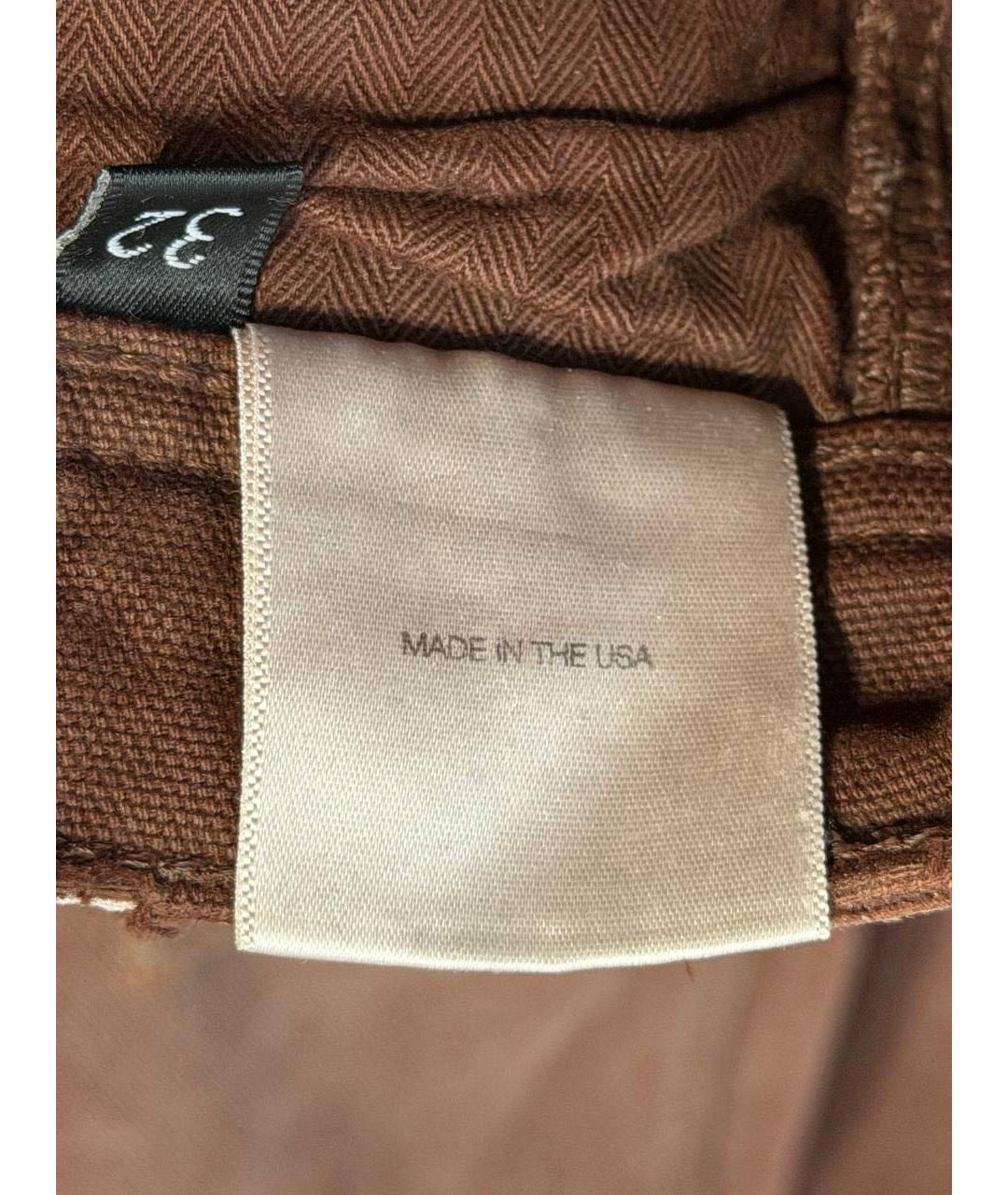 Enfants Riches Déprimés Коричневые хлопковые прямые джинсы, фото 8