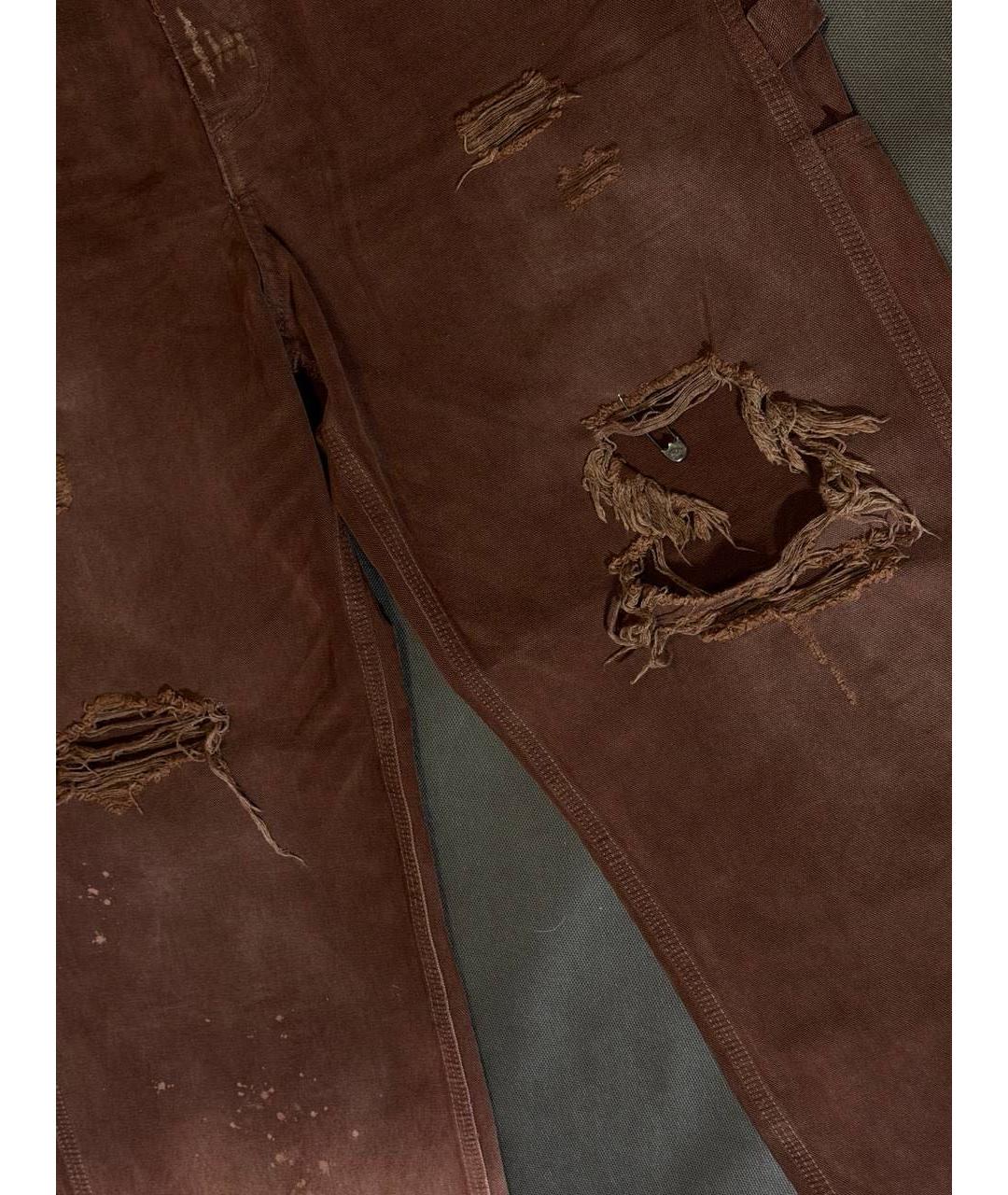 Enfants Riches Déprimés Коричневые хлопковые прямые джинсы, фото 4
