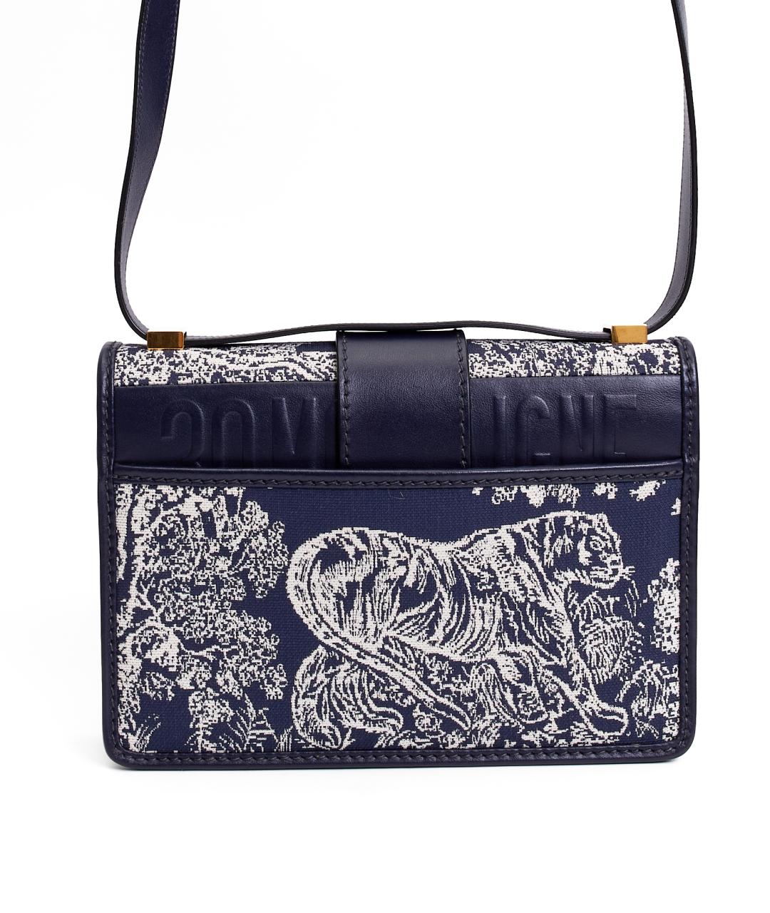 CHRISTIAN DIOR Синяя тканевая сумка через плечо, фото 3