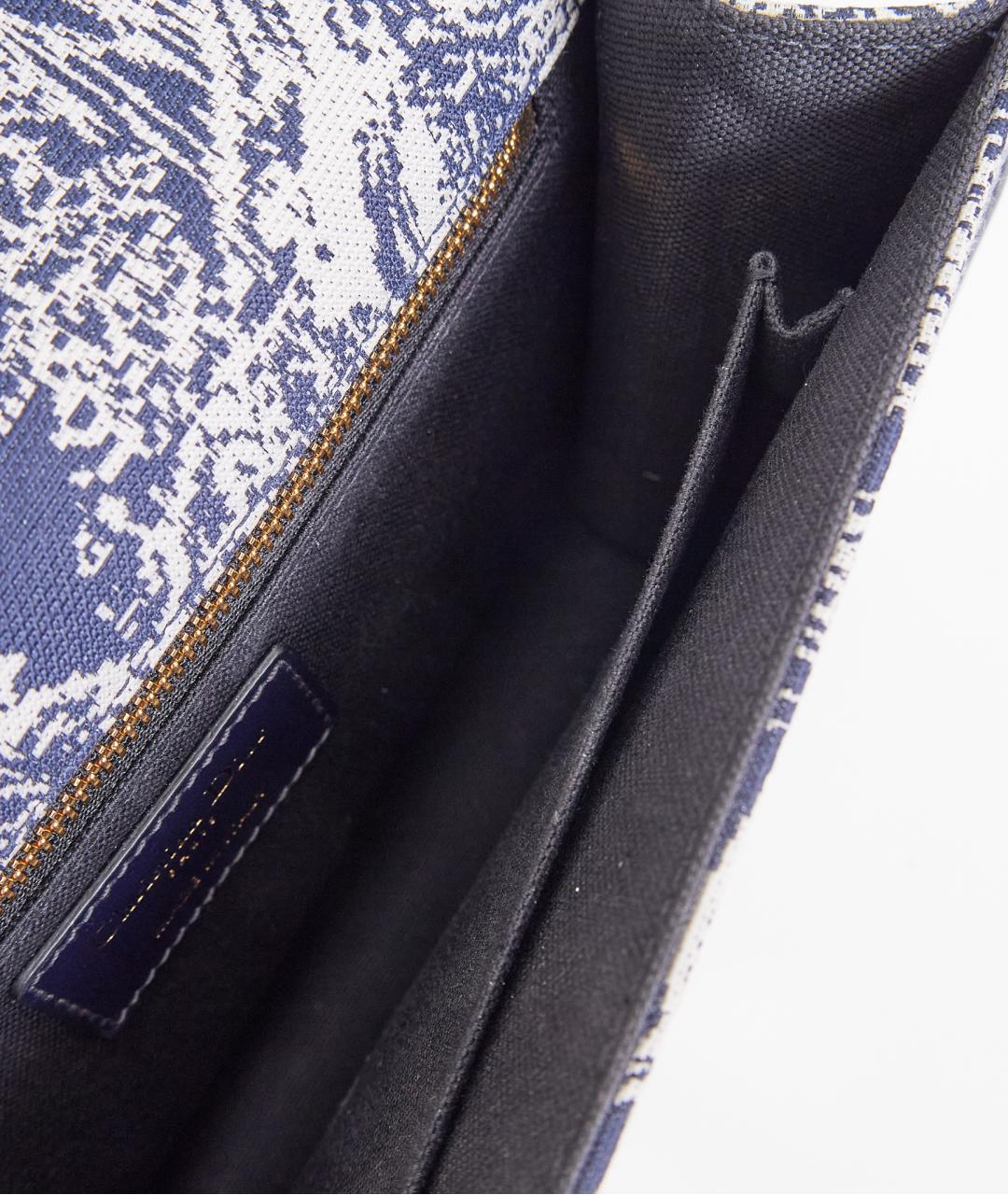 CHRISTIAN DIOR Синяя тканевая сумка через плечо, фото 7