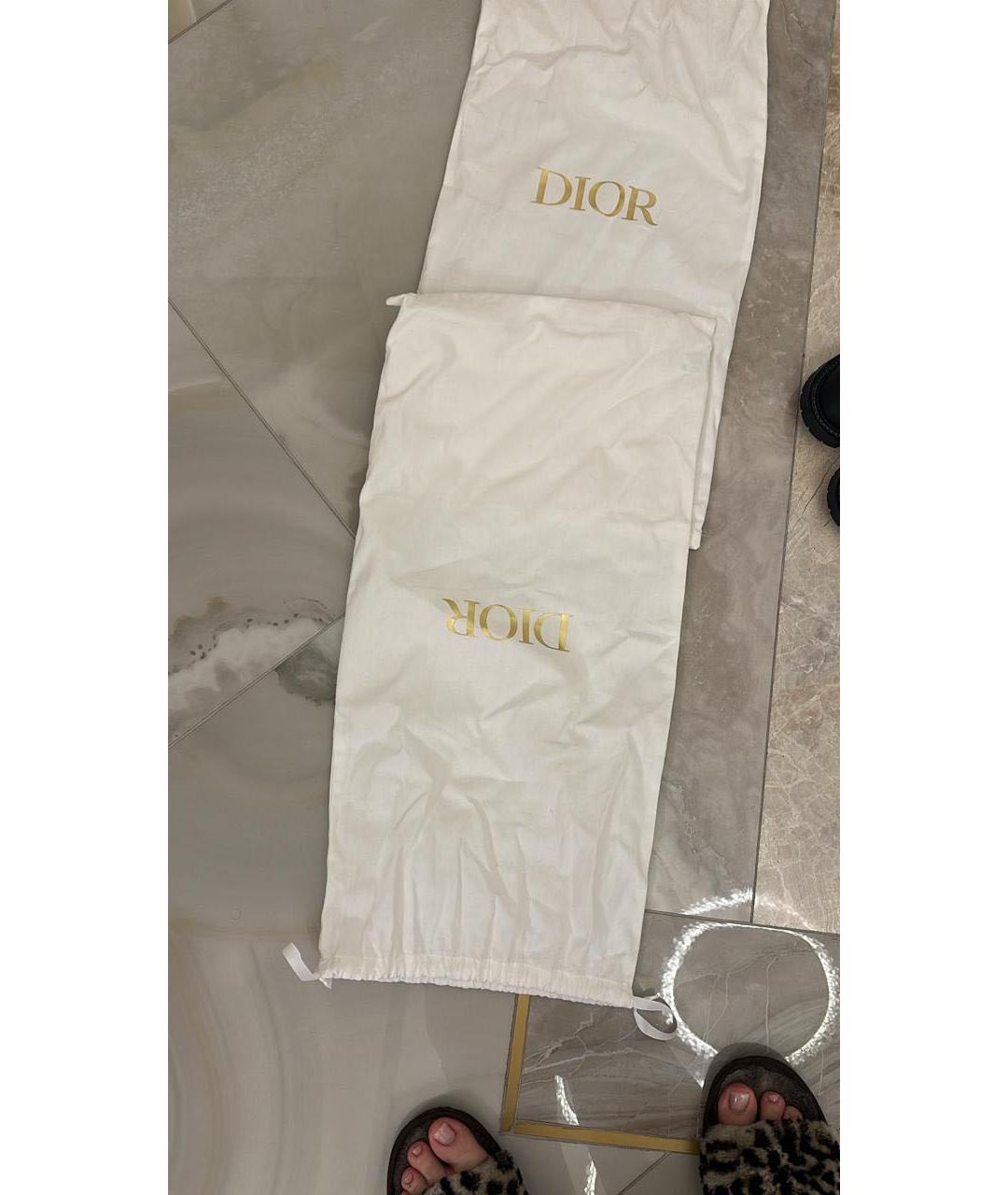 CHRISTIAN DIOR Черные текстильные сапоги, фото 6