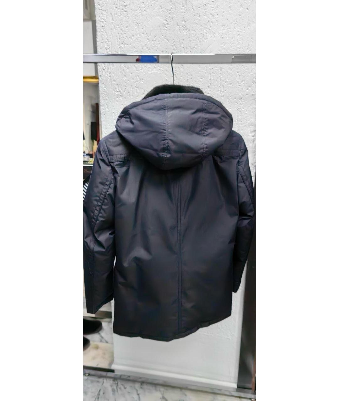 MASSIMO SFORZA Темно-синяя шелковая куртка, фото 2