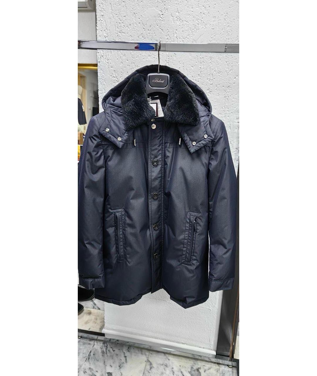 MASSIMO SFORZA Темно-синяя шелковая куртка, фото 4