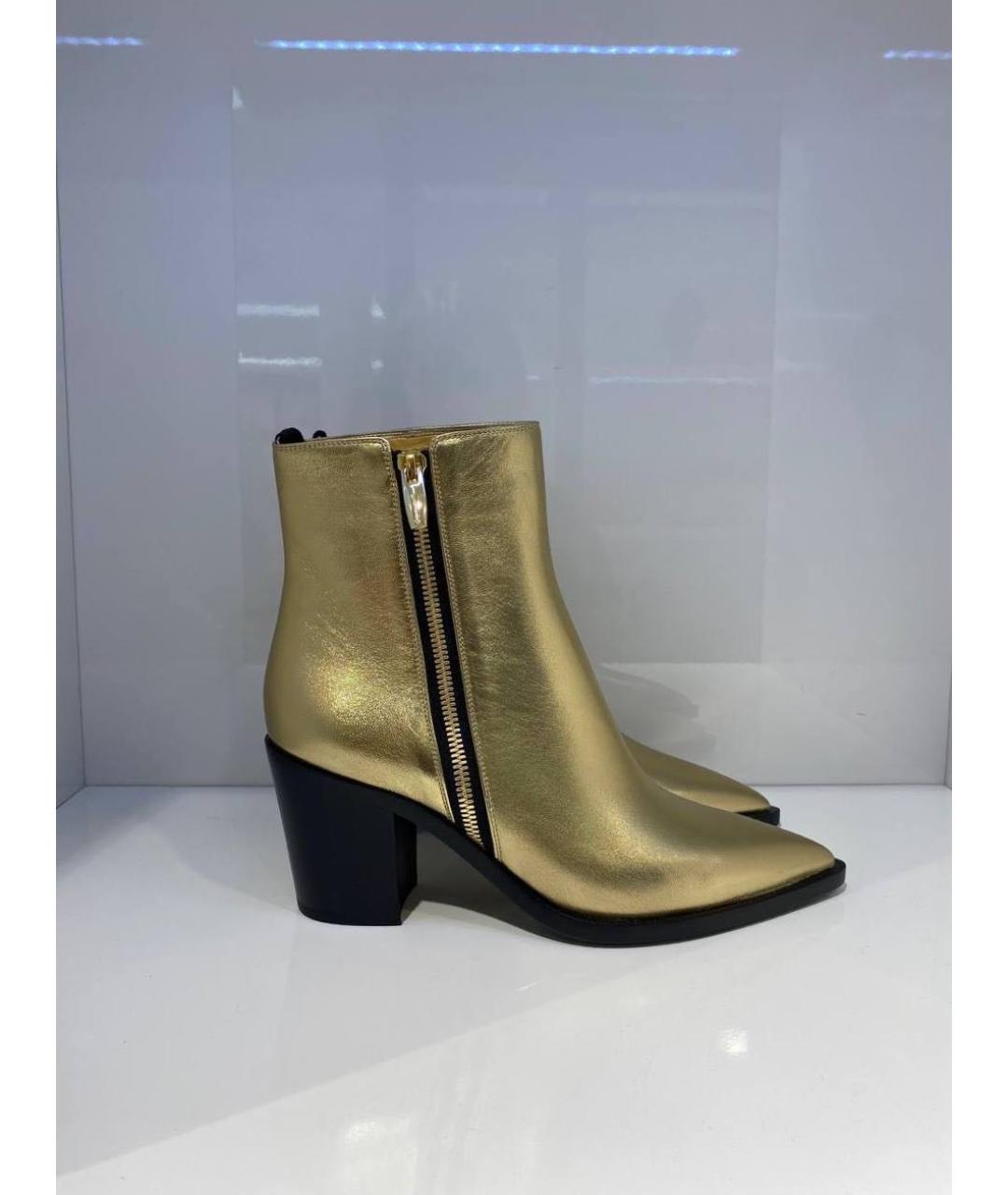 GIANVITO ROSSI Золотые сапоги, фото 4