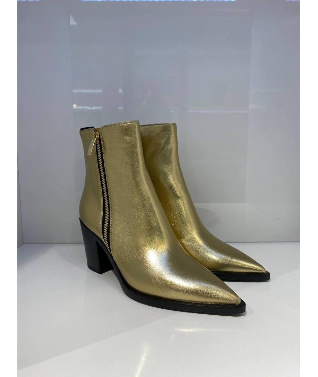 GIANVITO ROSSI Золотые сапоги, фото 2