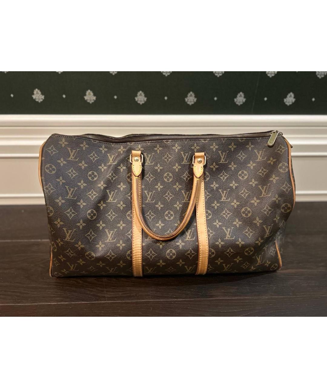 LOUIS VUITTON Коричневая дорожная/спортивная сумка, фото 7