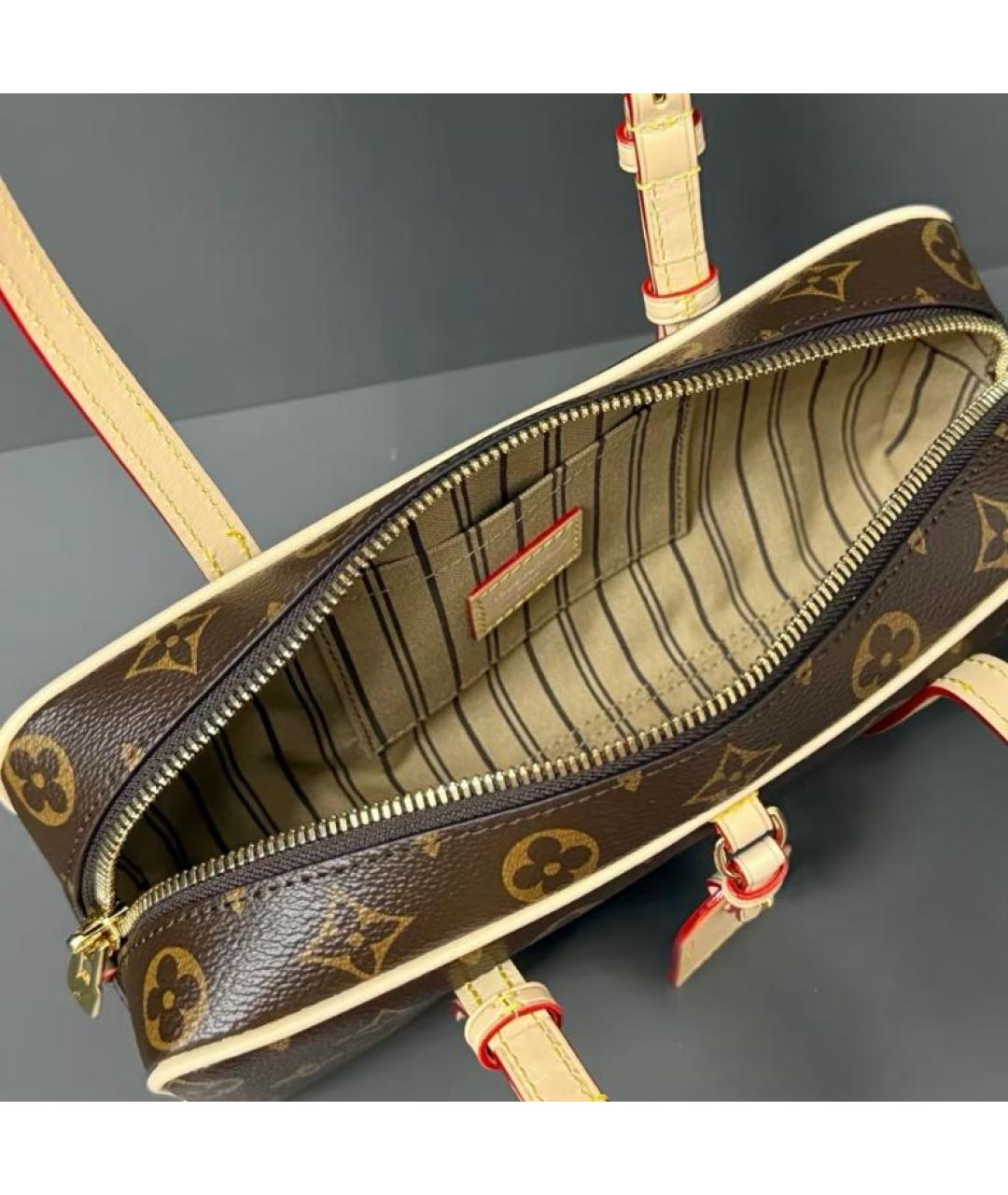 LOUIS VUITTON Коричневая сумка с короткими ручками, фото 4