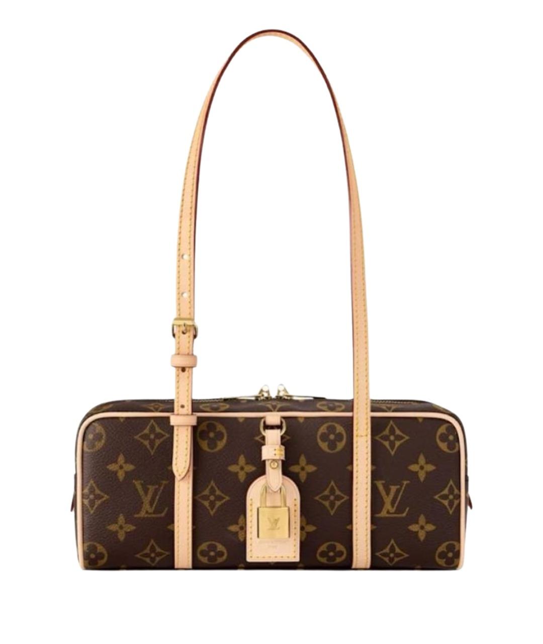 LOUIS VUITTON Коричневая сумка с короткими ручками, фото 1