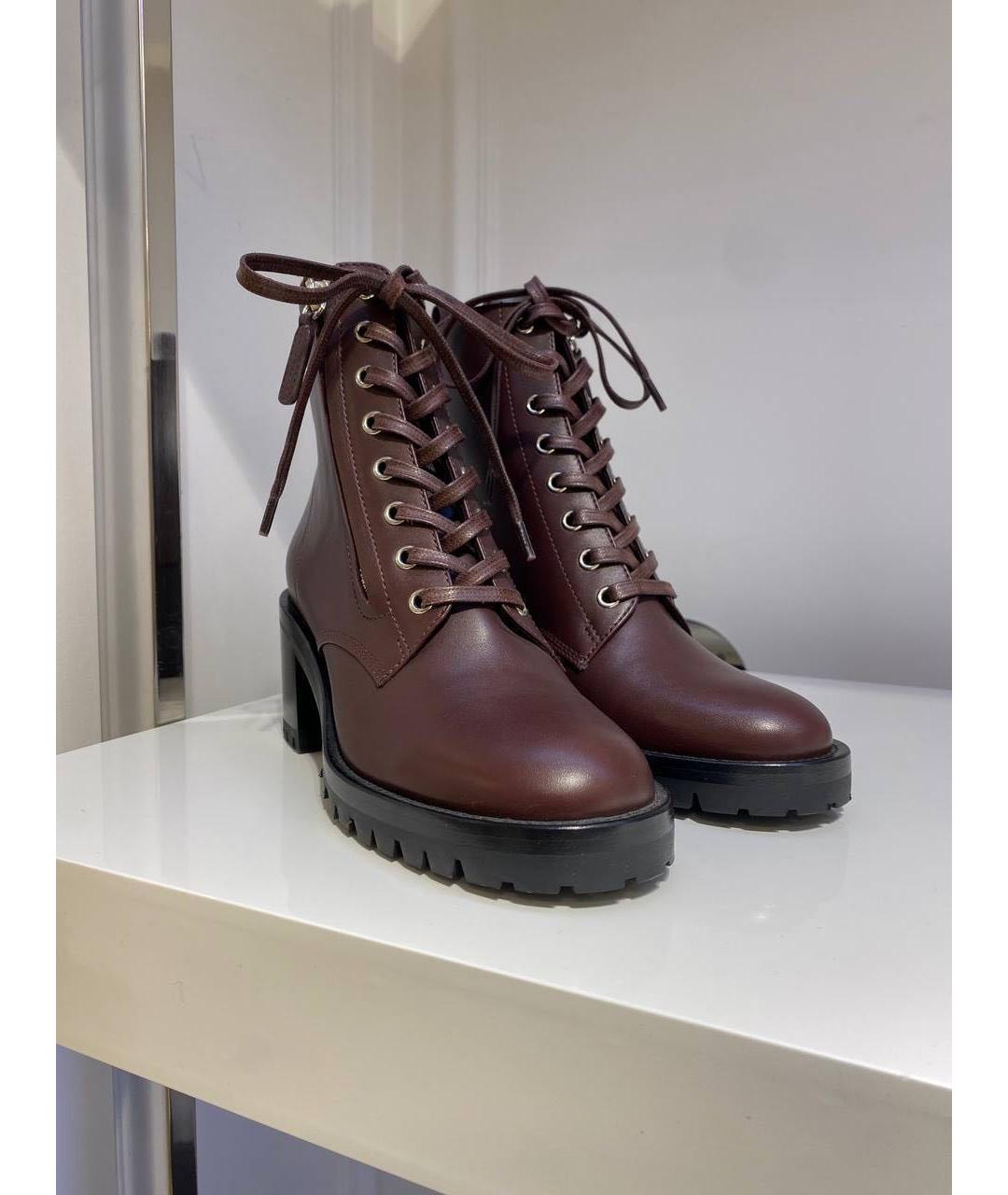 GIANVITO ROSSI Коричневые кожаные ботинки, фото 2