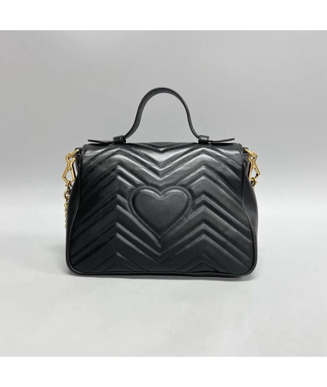 GUCCI Черная кожаная сумка через плечо, фото 3