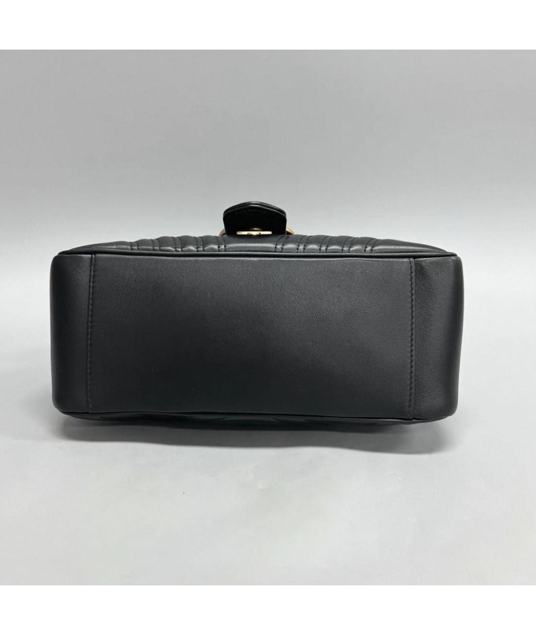 GUCCI Черная кожаная сумка через плечо, фото 4