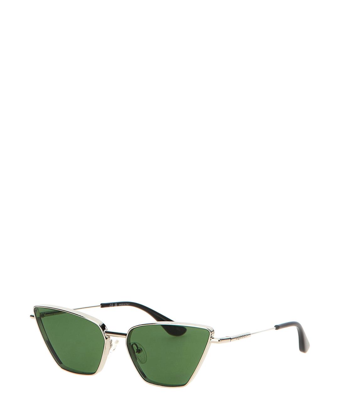 ALEXANDER MCQUEEN Зеленые солнцезащитные очки, фото 3