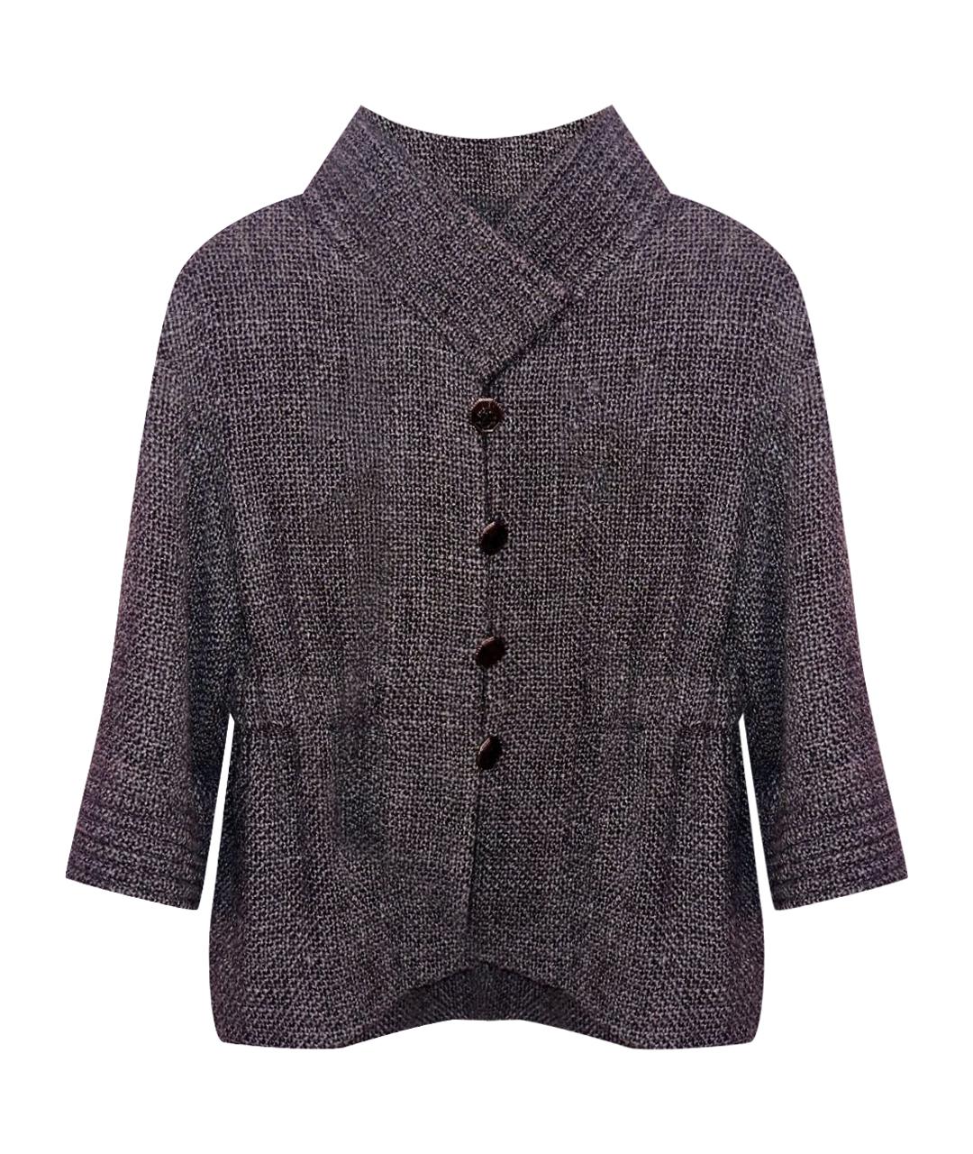 CHANEL Антрацитовый шерстяной кардиган, фото 1